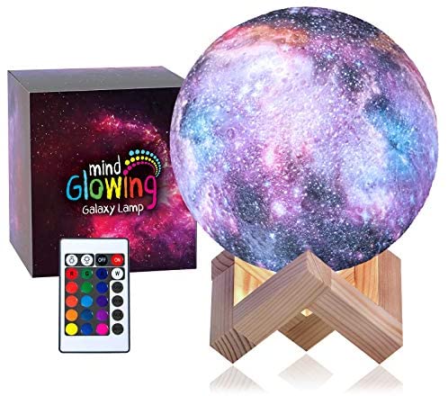 Mind Glowing 3D Galaxy Moon Lamp